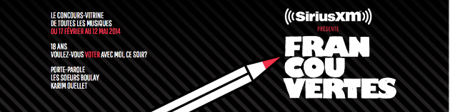 La franchise des fraîchement découverts. Les trois finalistes des Francouvertes 2014