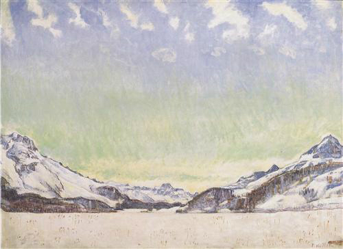 Ferdinand Hodler. Neige sur l'Engadine, 1907